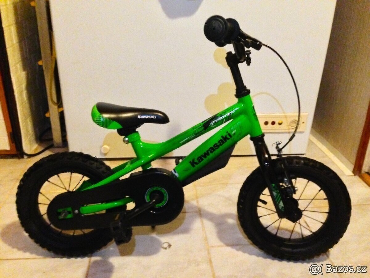 Prodám dětské kolo KAWASAKI 12+kolečka, pěkný stav