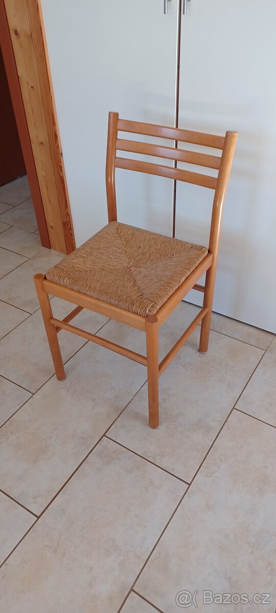 Proutěná retro židle