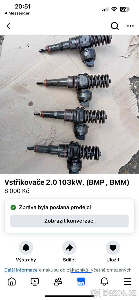 Vstřiky na škoda octavia 2 bmn bmp