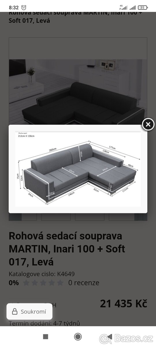 Rozkládací pohovka