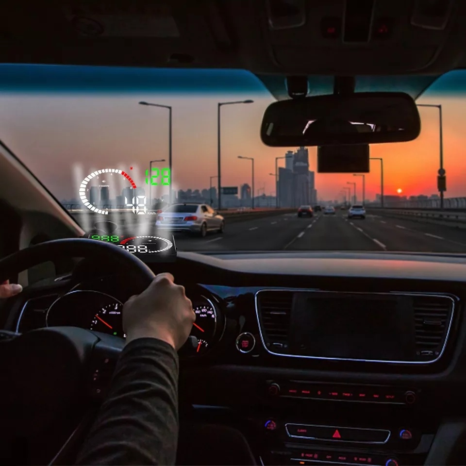 LED Projector OBD Scanner Speed Fuel Warning Alarm Data