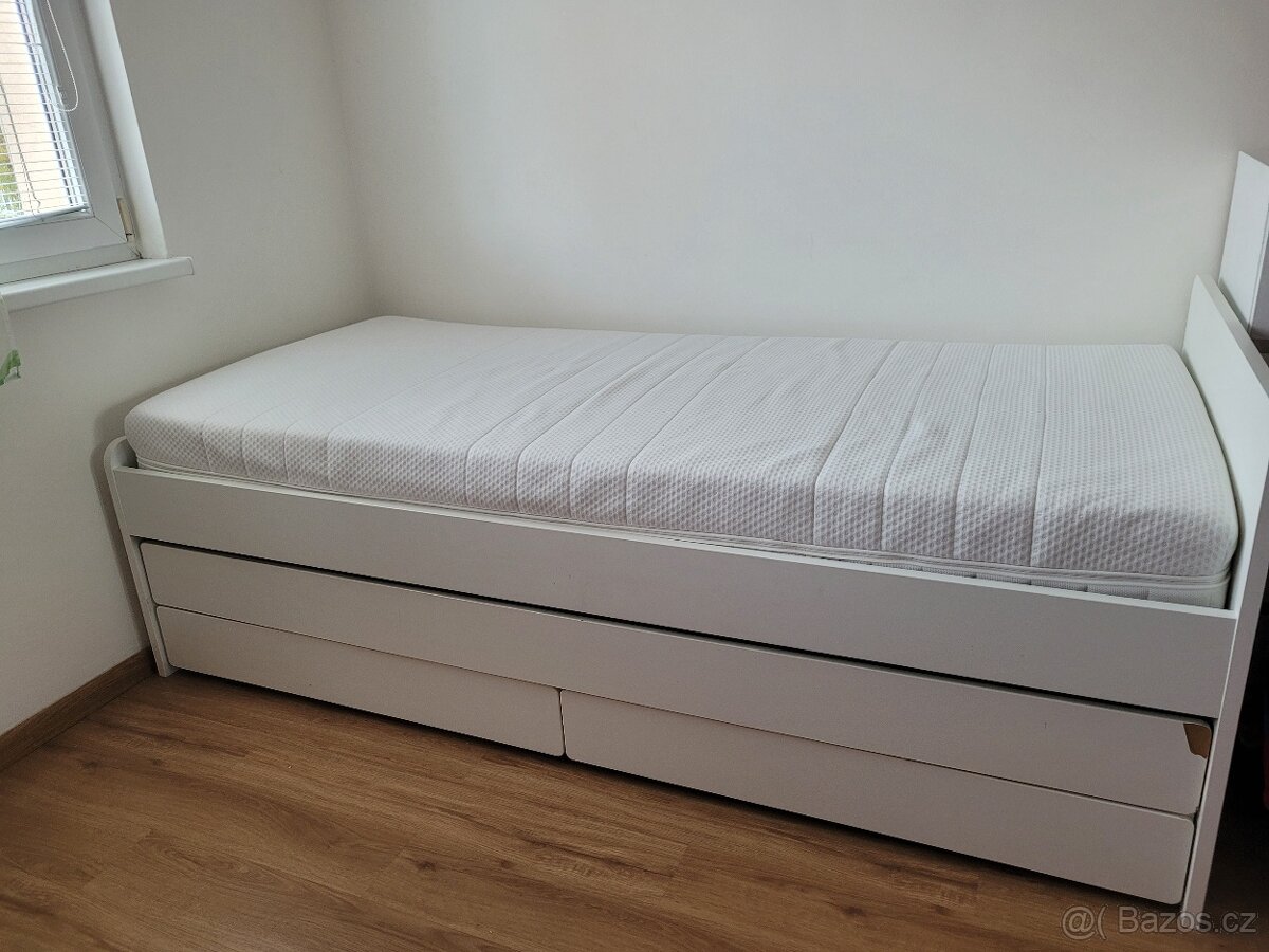 SLÄKT rám postele,rošty,matrace