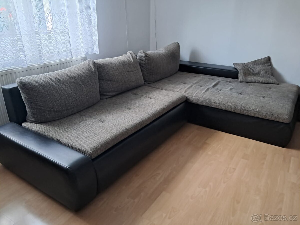 rozkládací rohová sedací souprava