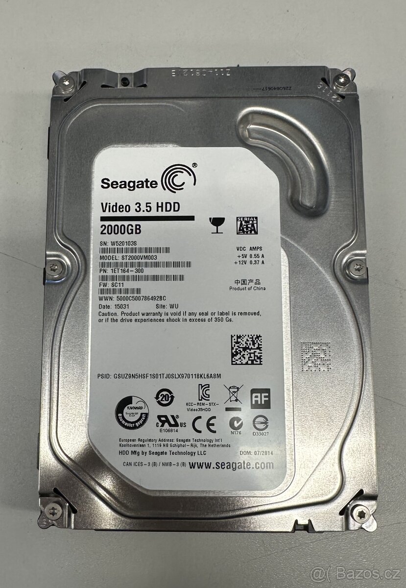Hard disk/HDD Seagate VIDEO 3.5 HDD 2TB