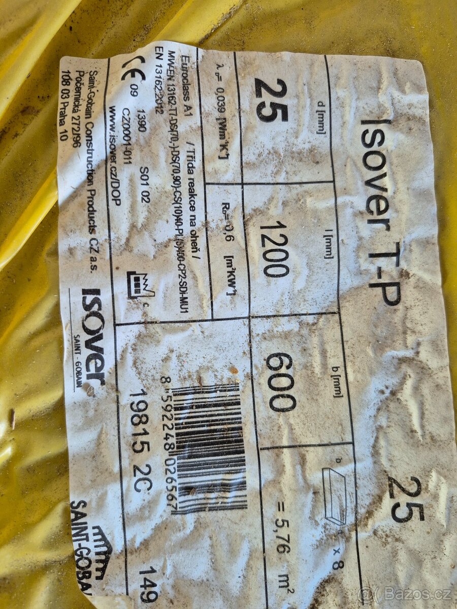 Izolace ISOVER T-P 25 mm