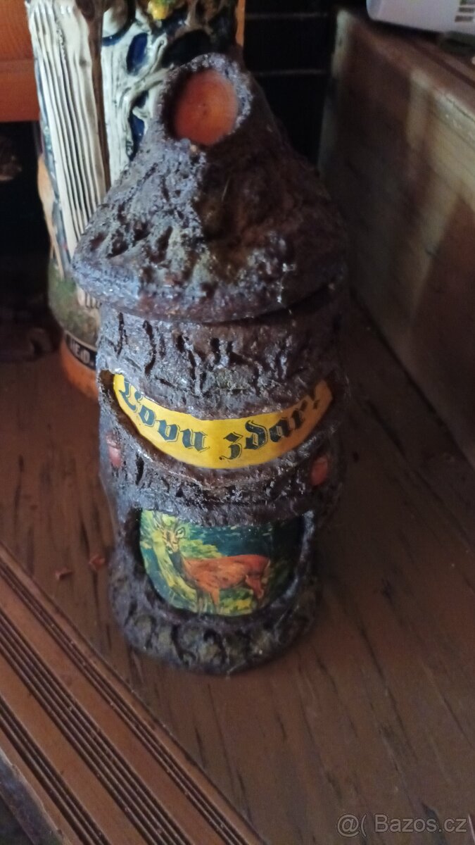 Pivní korbel myslivecký +džbán