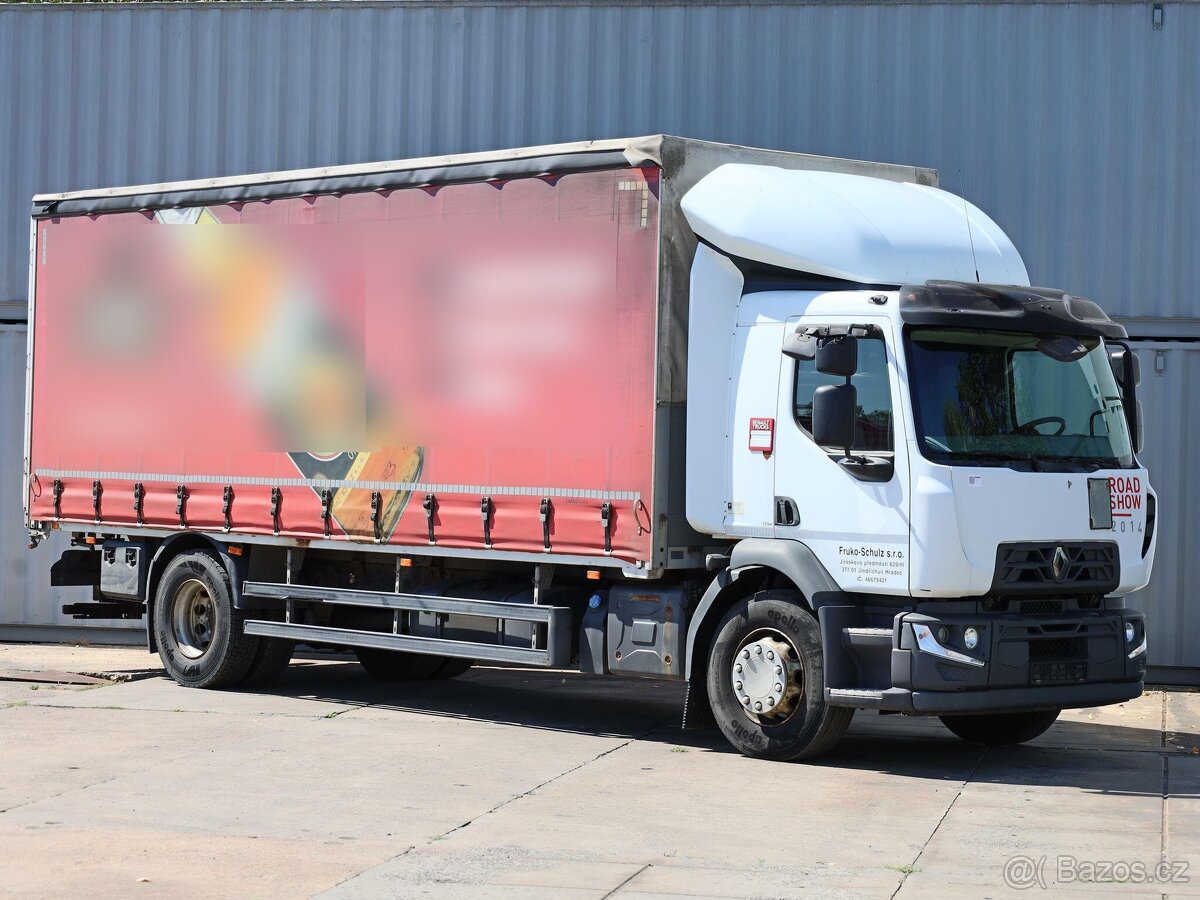 Renault D 18, EURO 6, 18 TUN, 18  PALET, TŘÍSTRANNÁ SHRNOVAC