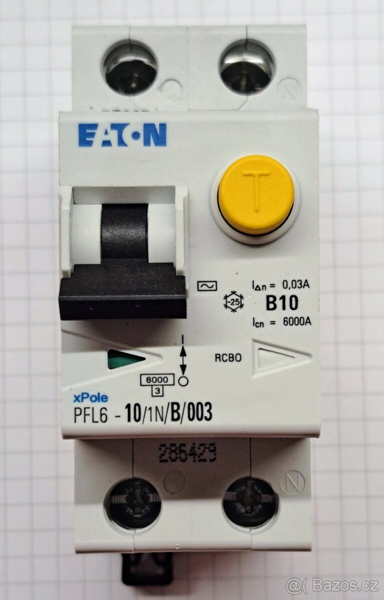 Kombi chránič EATON, PFL6-10/1N/B/003