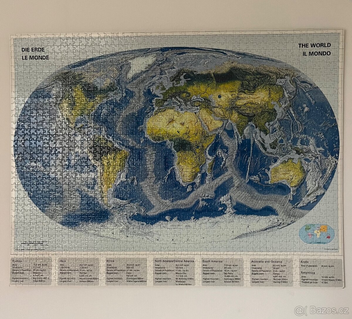 Puzzle mapa světa