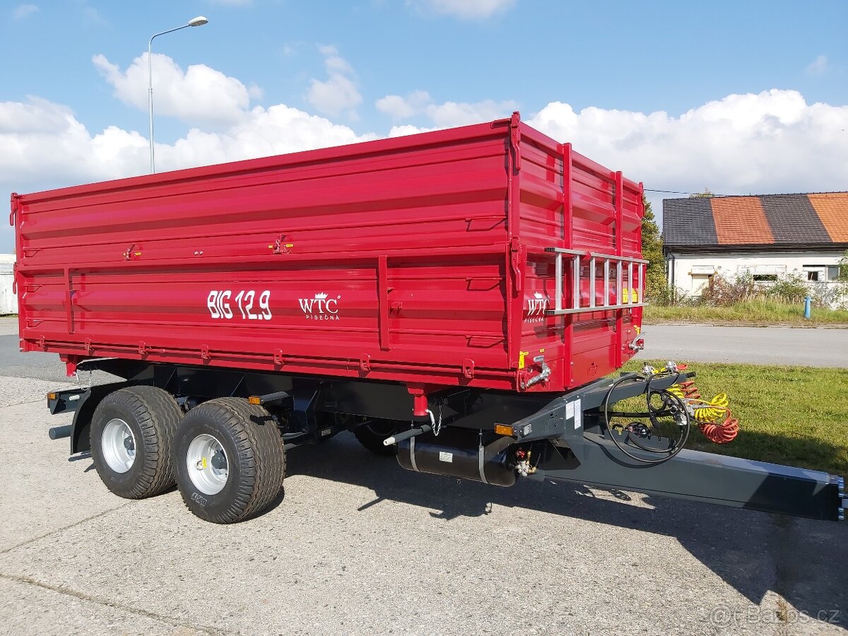 Traktorový návěs BIG 12.9 valník