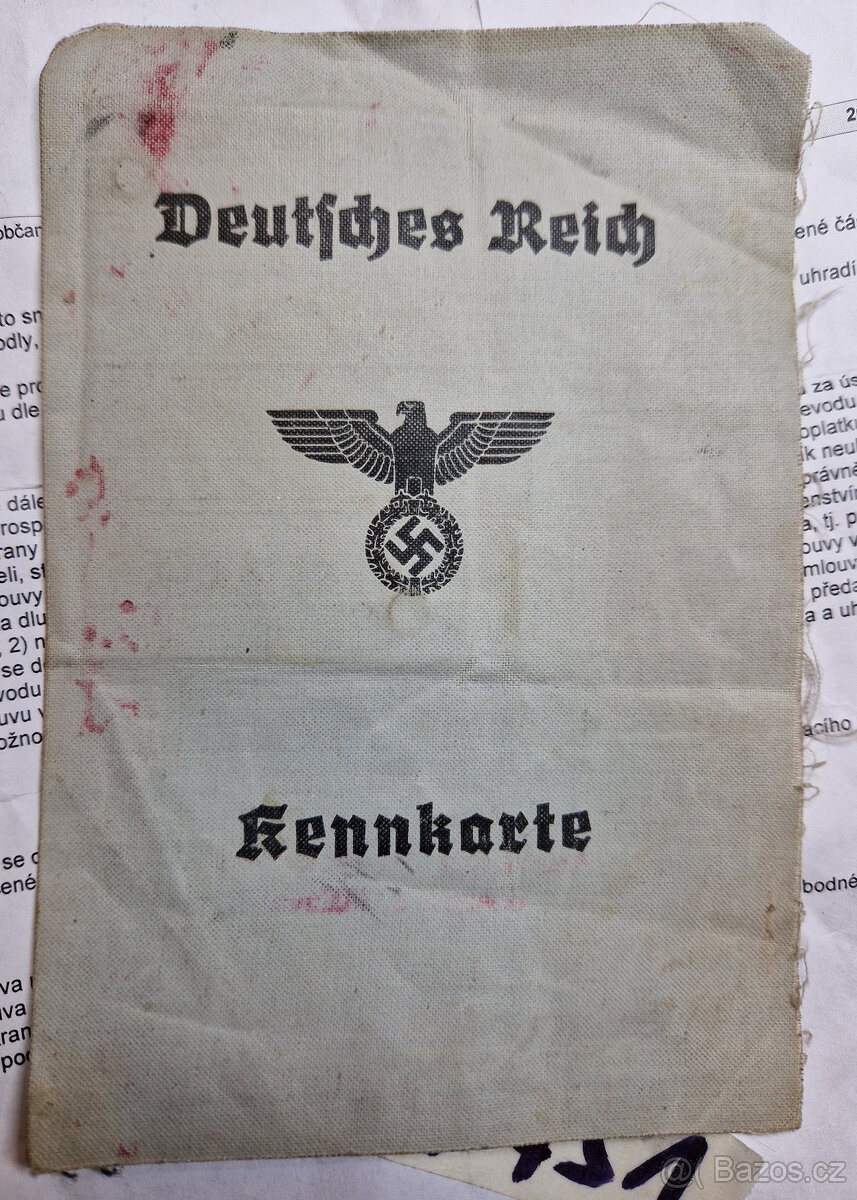 starý německý průkaz, Kennkarte - Deutsches Reich (1948)