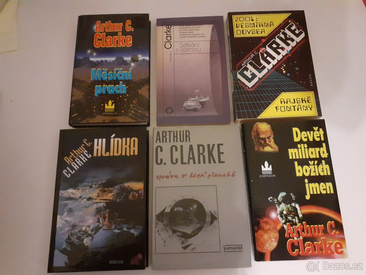 Arthur C. Clarke, 6x romány sci-fi, r.v. 1982-2002