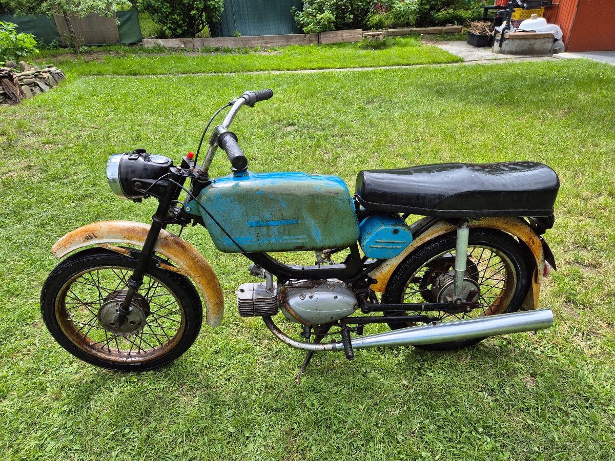 Jawa 23 Mustang bez TP, modrý 3.