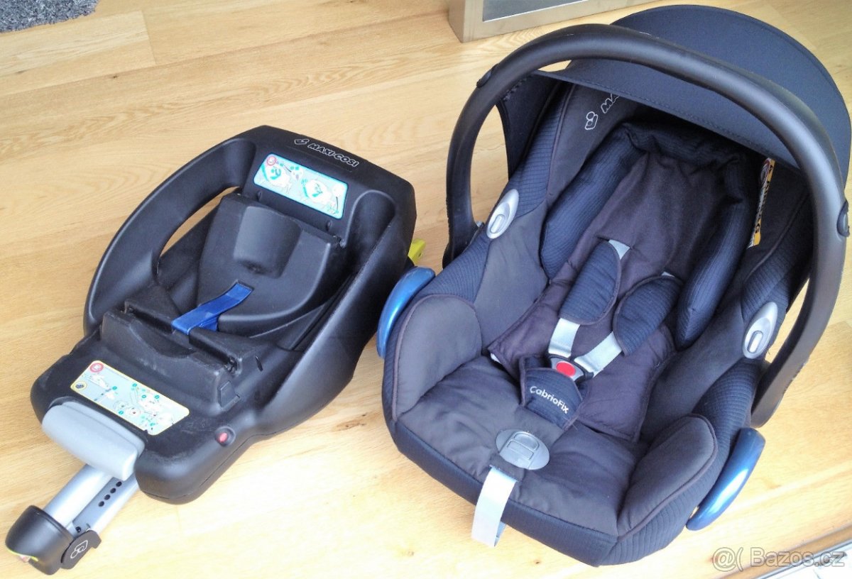 maxi cosi autosedacka a se zakladnou vajicko isofix cerna