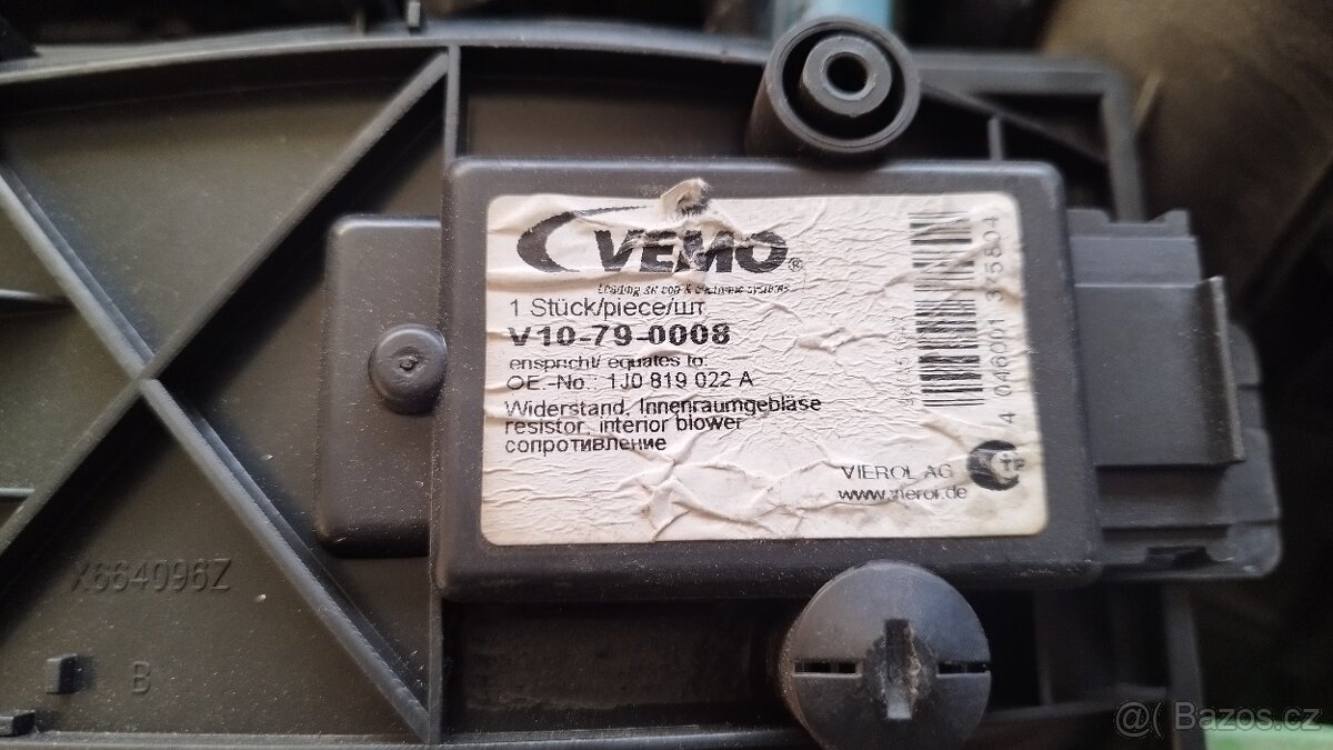 Odpor ventilátoru topení Octavia,Golf IV