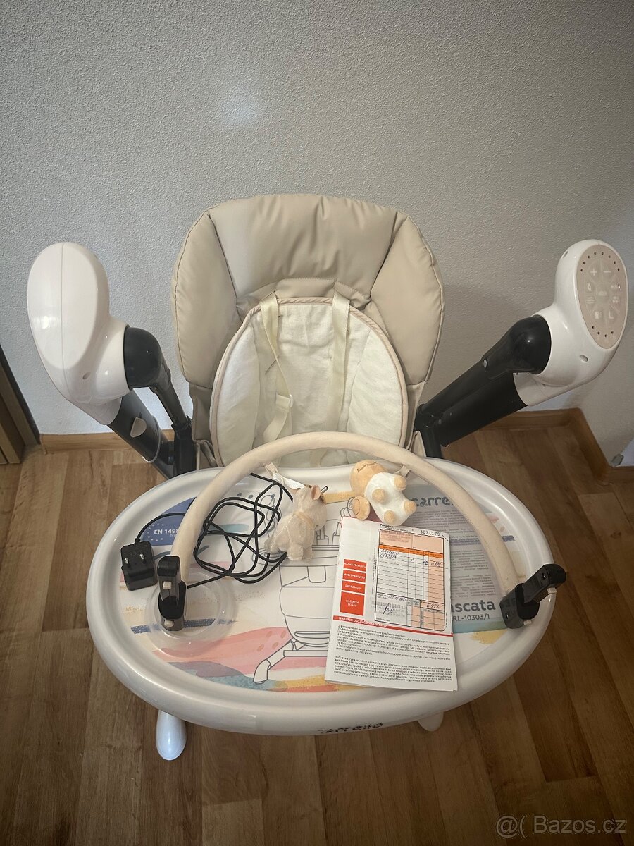jídelní židle +houpačka +lehatko Carrello Cascata 3v1