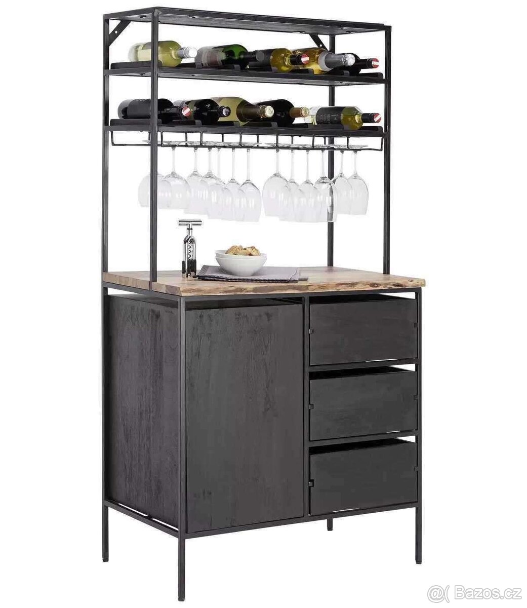 Nábytek - bar - masiv - kov - industriální - nový