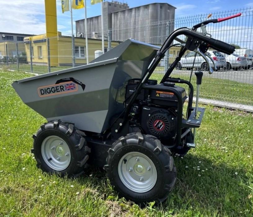dumper, kolový dumper, stavební kolečko, železný kůň