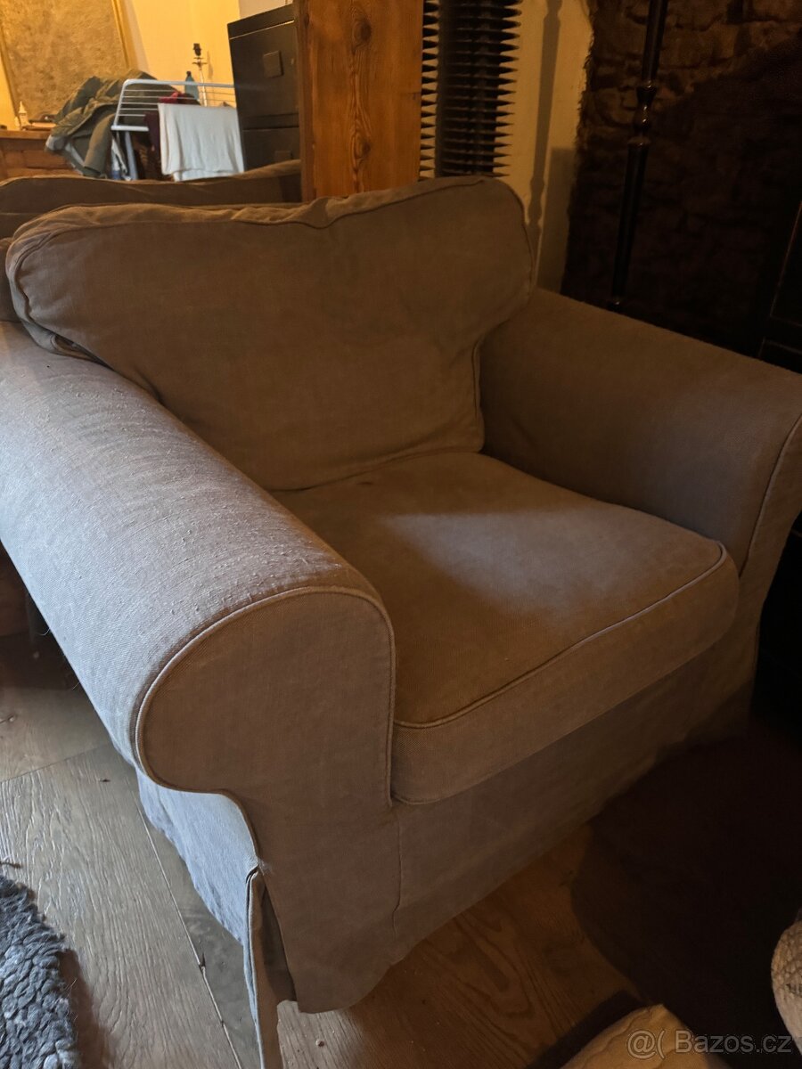 Sedačka a křeslo ektorp