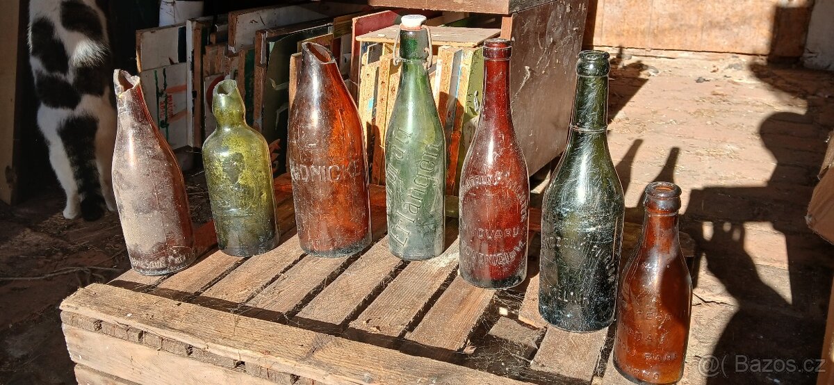 Staré pivní lahve