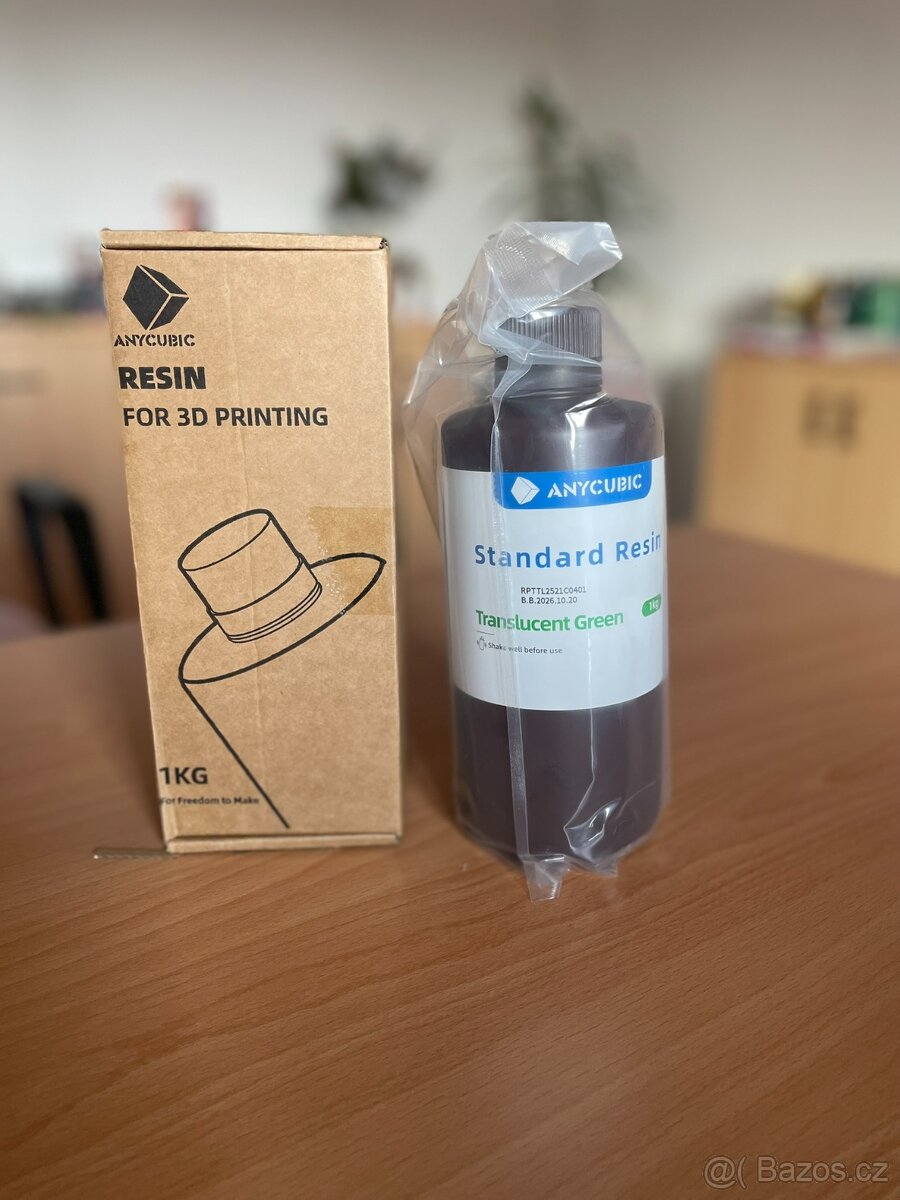 Anycubic Resin Translucent Green pryskyřice 1 kg