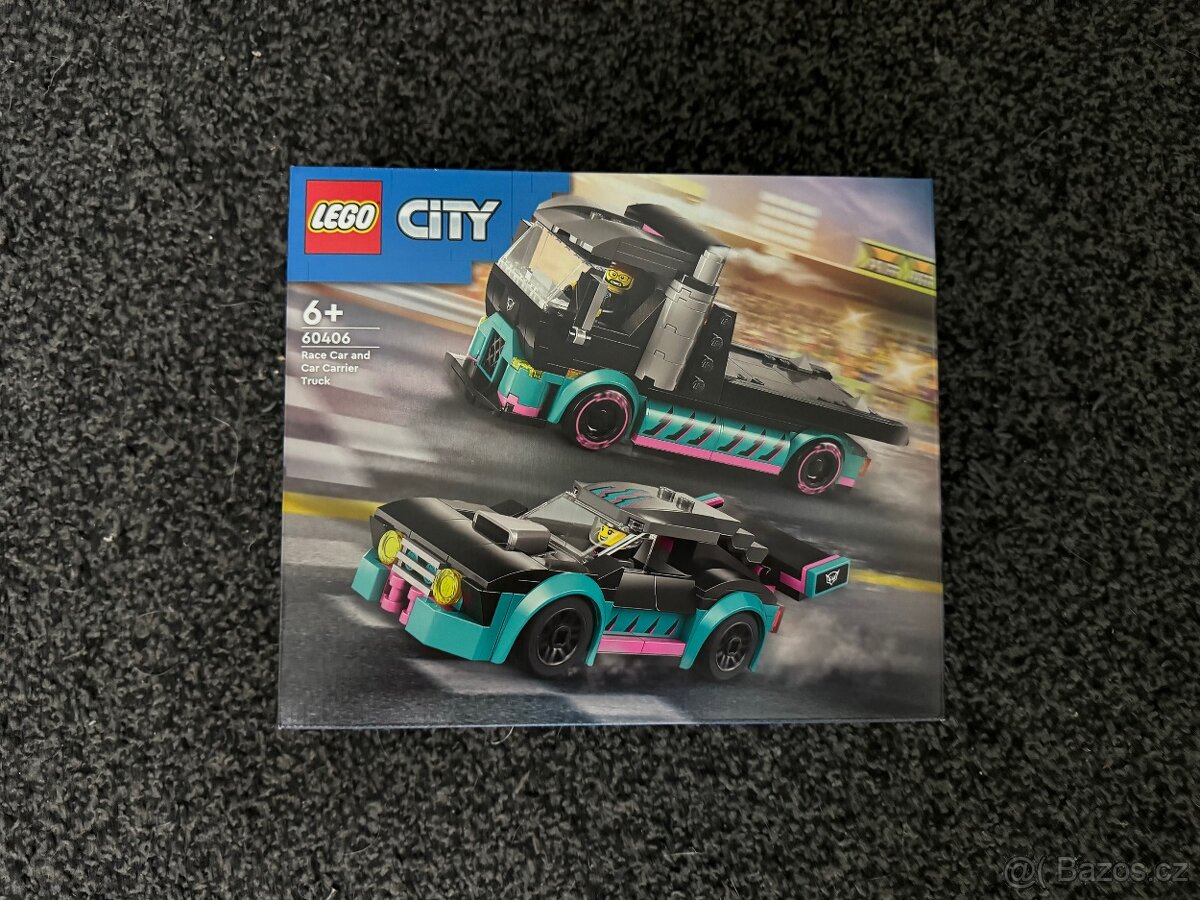 LEGO® City 60406 Kamión se závodním autem