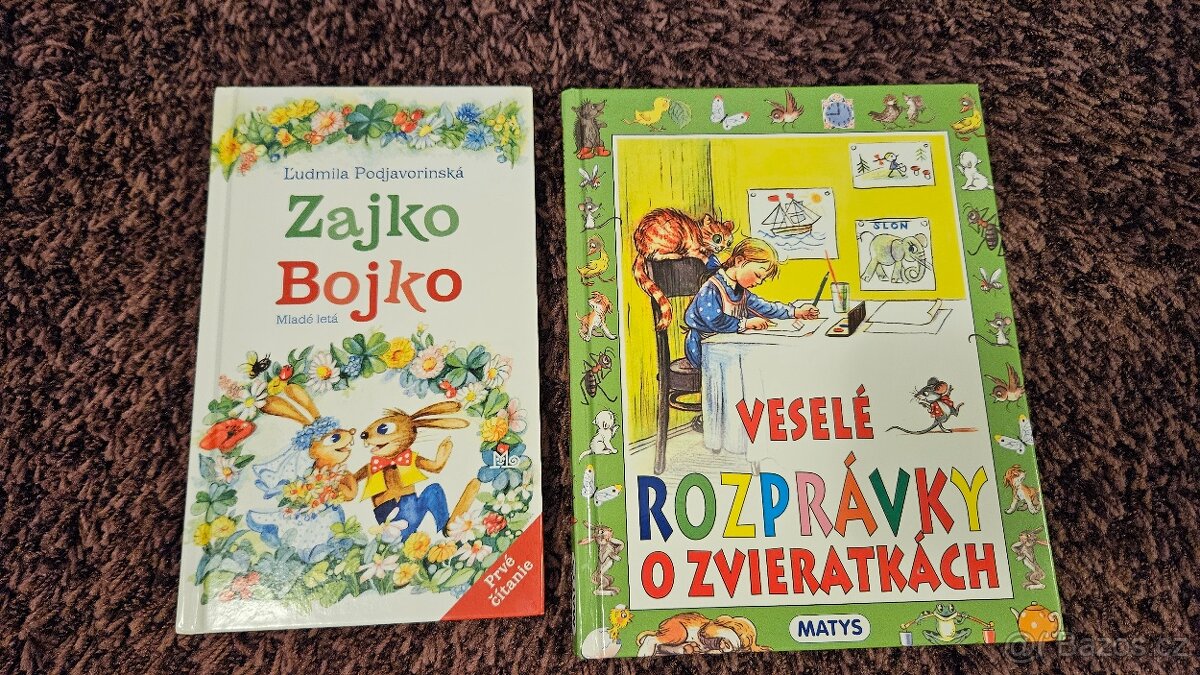 2 knihy (SK): Zajko Bojko + Rozprávky o zvieratkách