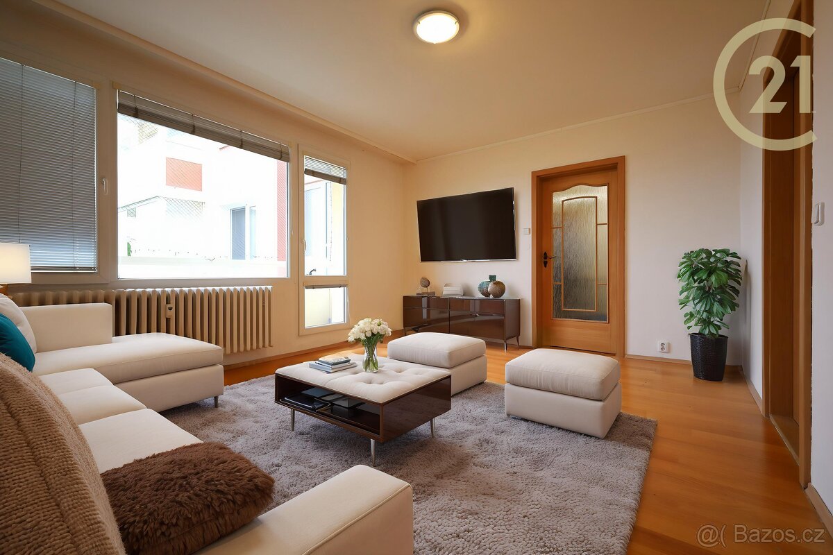 Pronájem bytu 3+1 62 m², Okrouhlá, Bohunice, lodžie, sklep