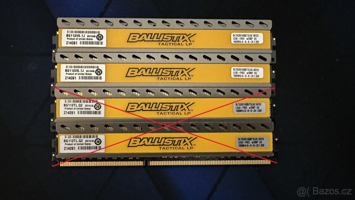 RAM DDR3 4x8GB (32GB) 1600MHz