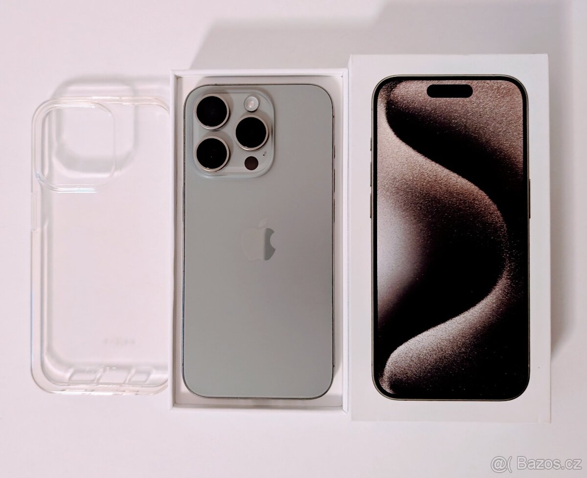 Apple iPhone 15 PRO 128GB Titan jako NOVÝ