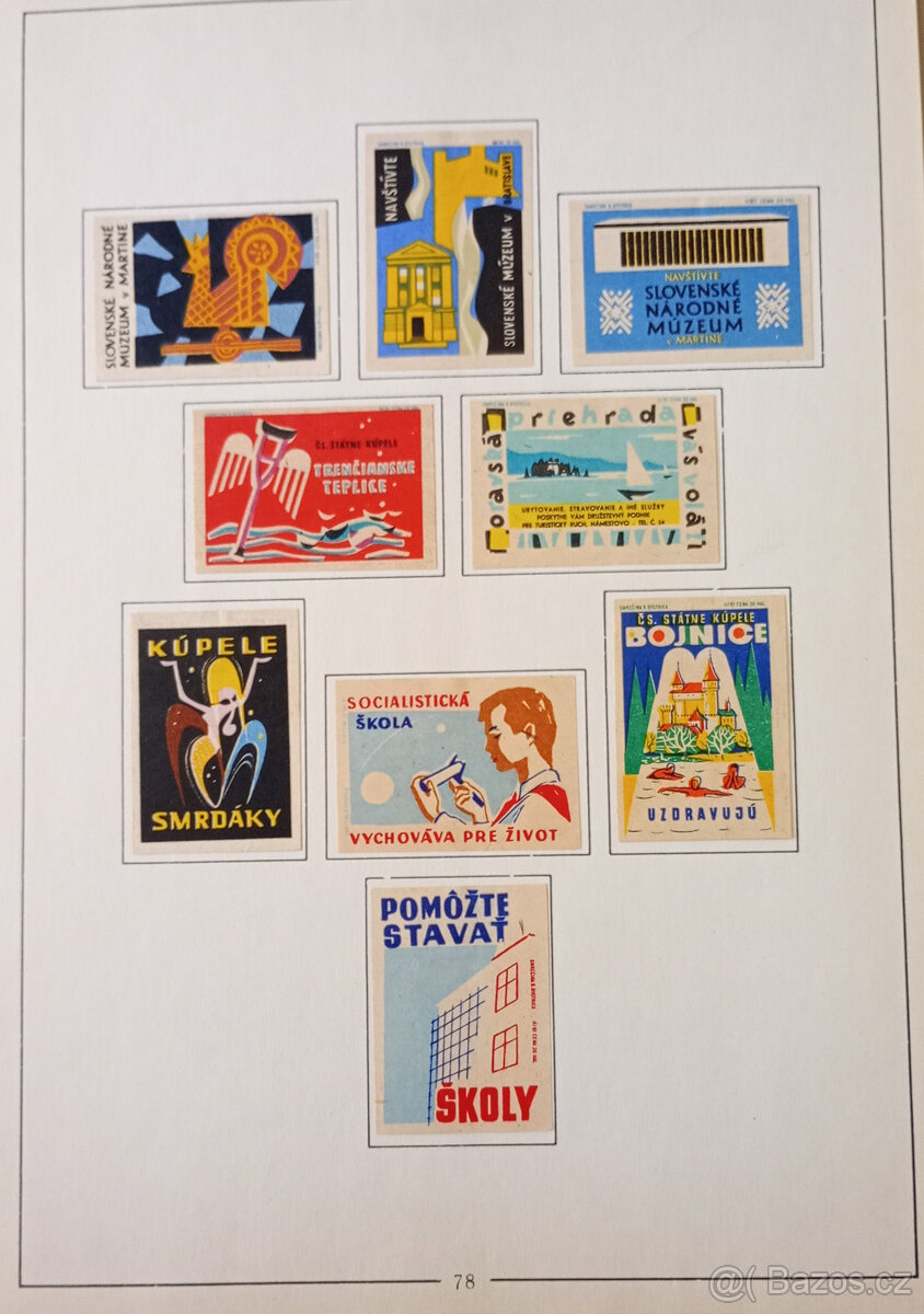 Zápalkové nálepky Slovensko 1961 - 63