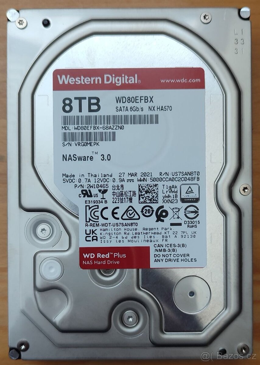 pevné disky 8, 14, 18TB