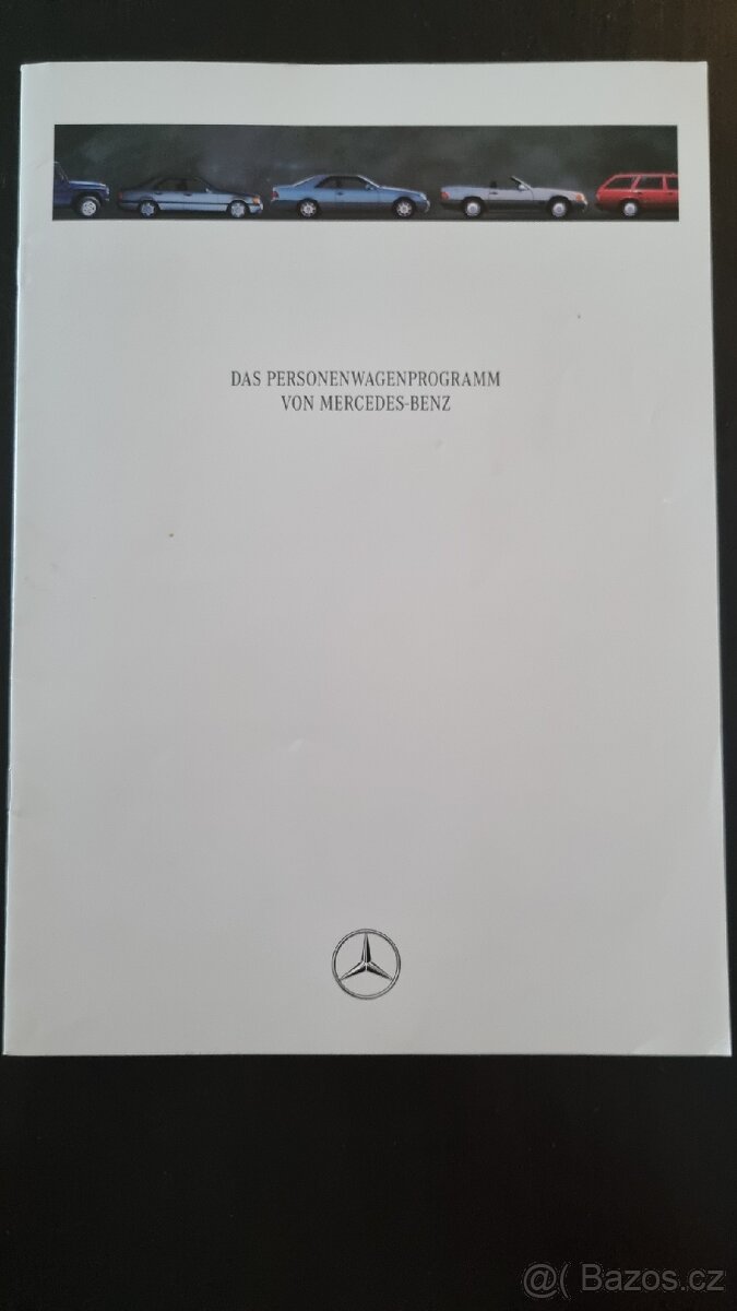 Prospekt program osobnich vozů Mercedes-Benz, rok 1993