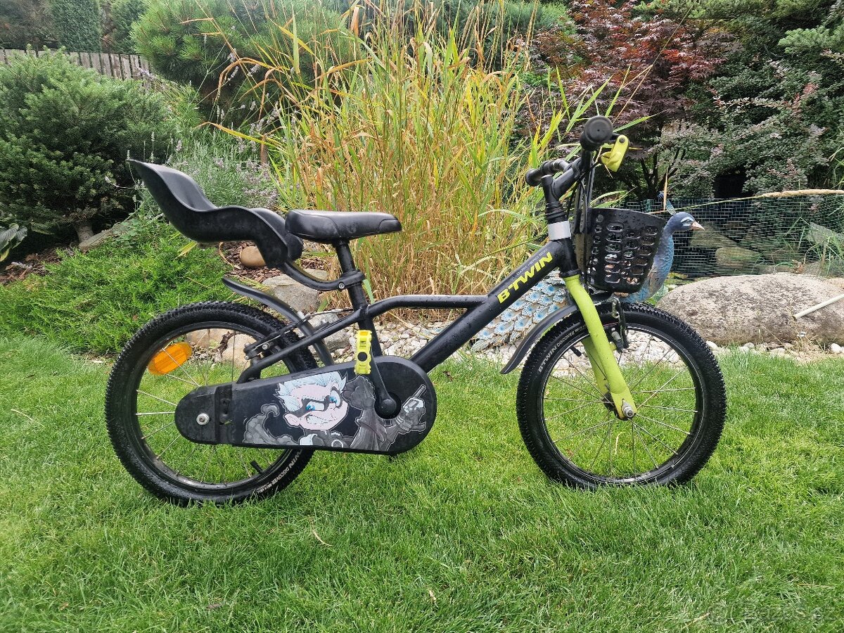 Dětské kolo vel 16 BTWIN černé