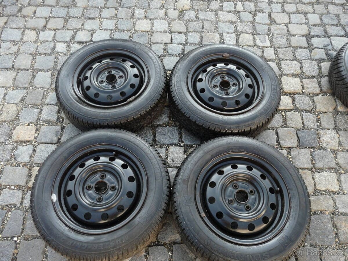 ZIMNÍ PNEU + DISKY SUZUKI 14"SUBARU 165/70R14
