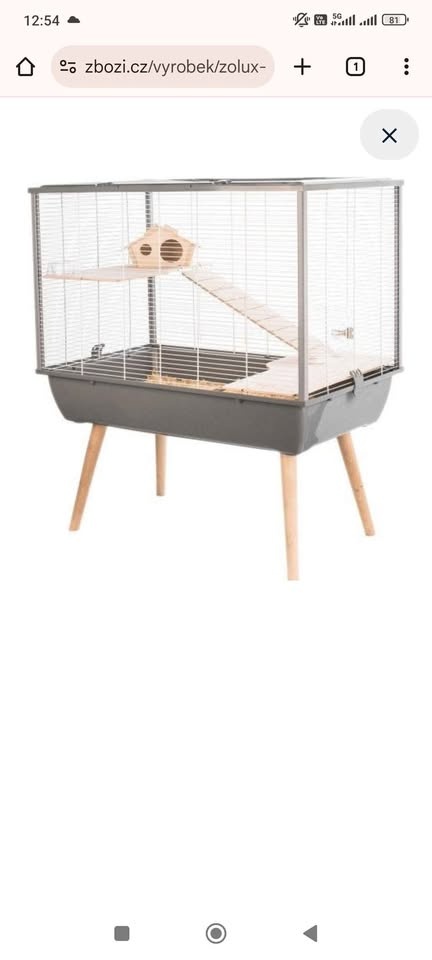 Zolux Neo Silta 78 x 48 x 58 cm šedá drobní hlodavci H58