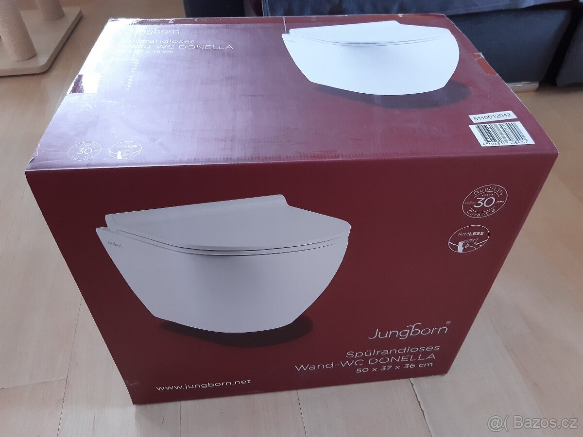 Prodám zcela nový, nepoužitý, nevybalený WC set