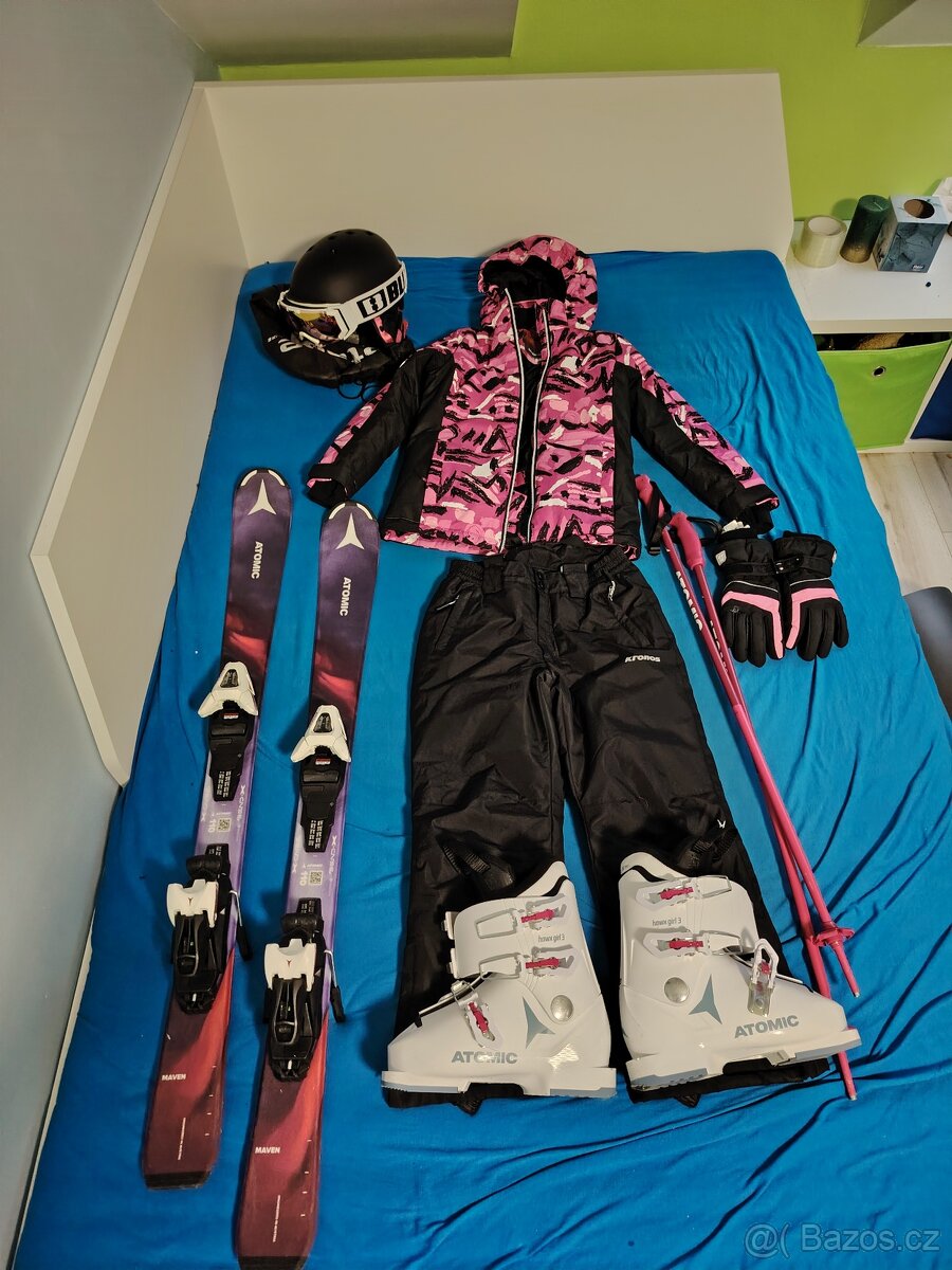 Kompletní dětská lyžařská výbava Atomic vel. 128-134