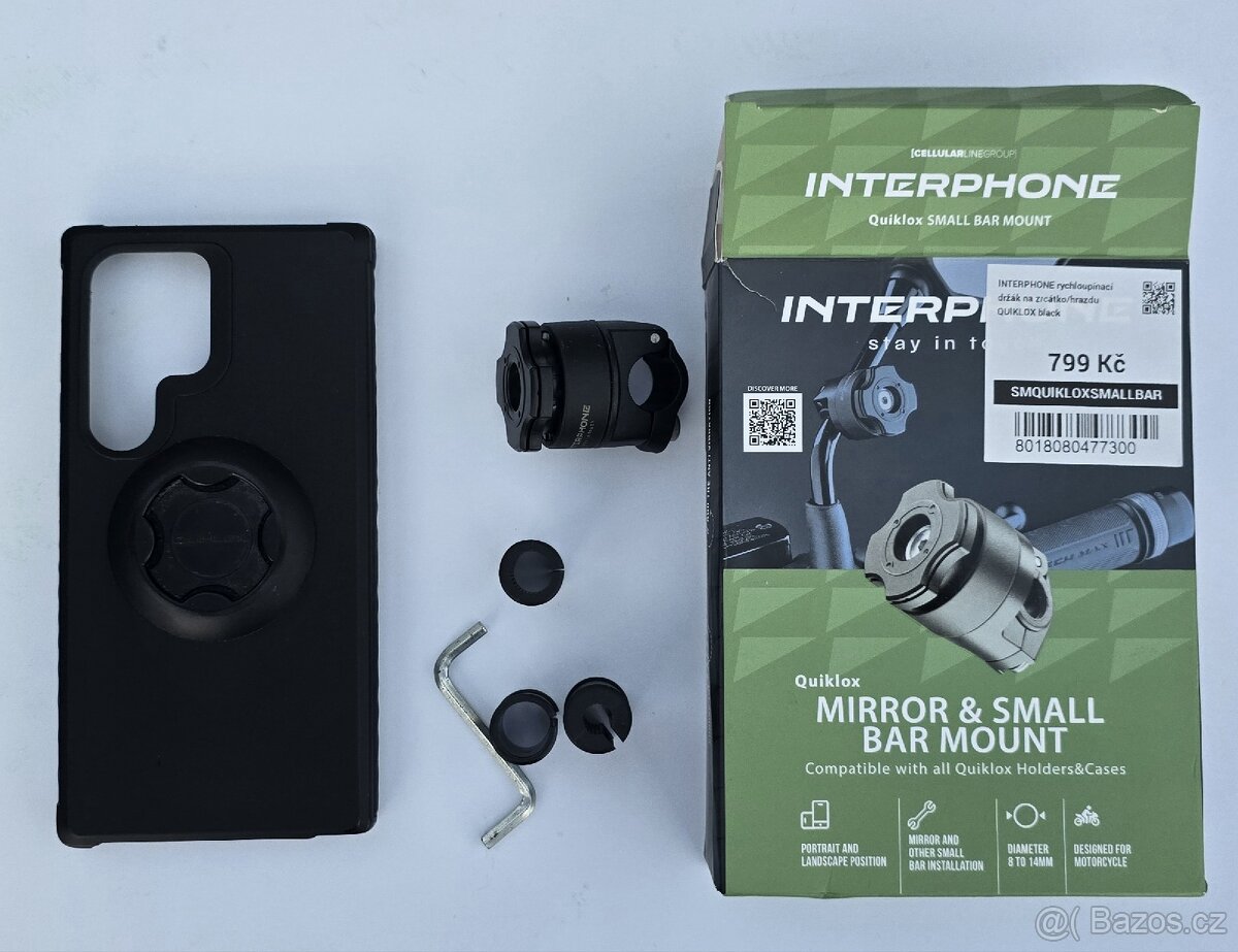 Interphone QUIKLOX na zrcátko + kryt Samsung S24 Ultra