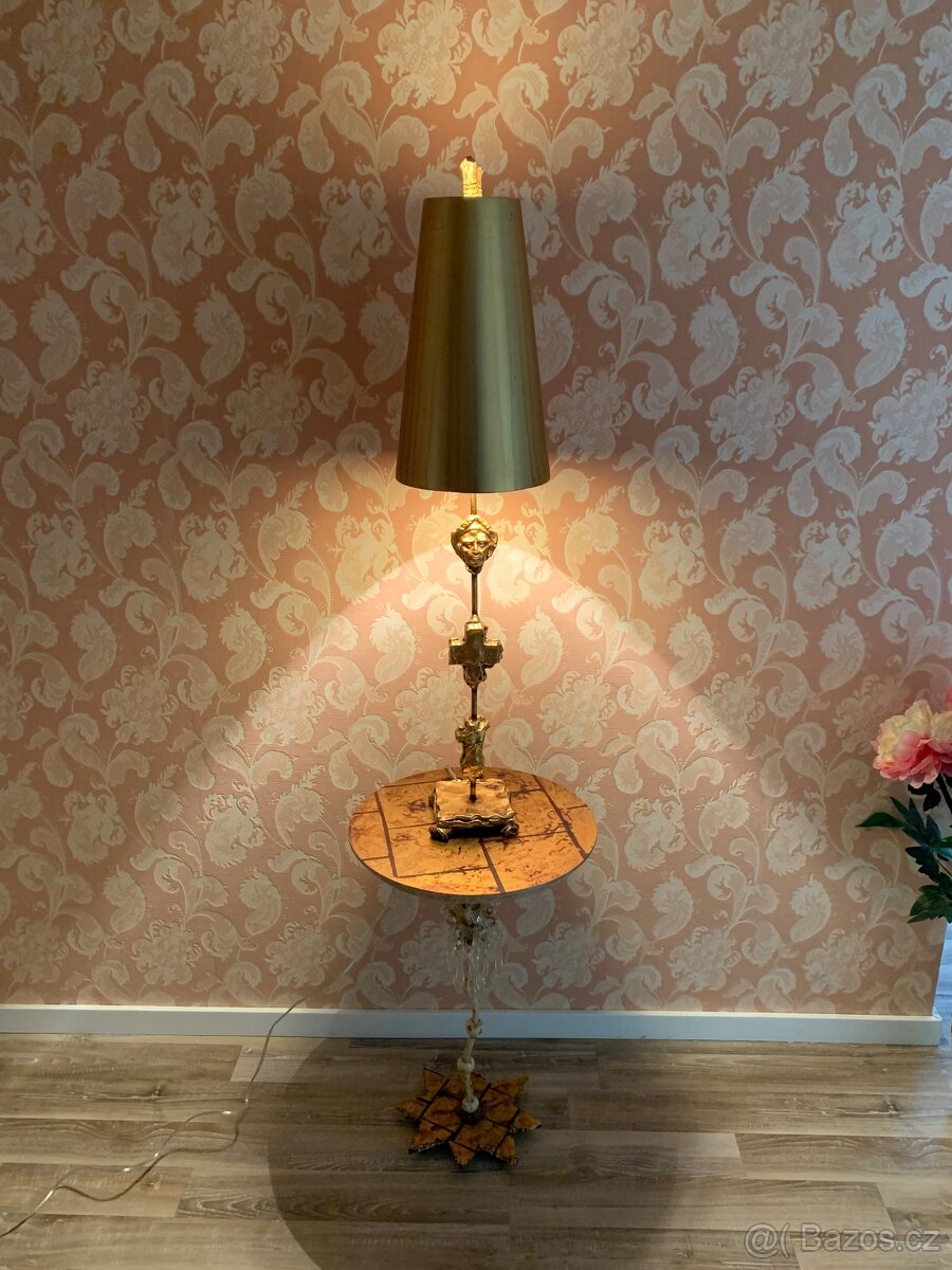 Prodám designové zlaté lampu