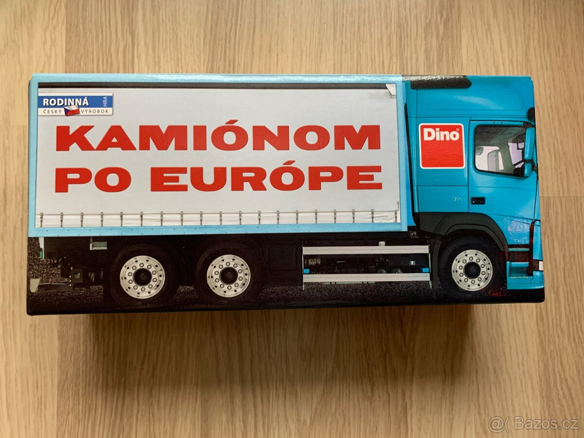 Stolní desková hra - kamionem po Evropě