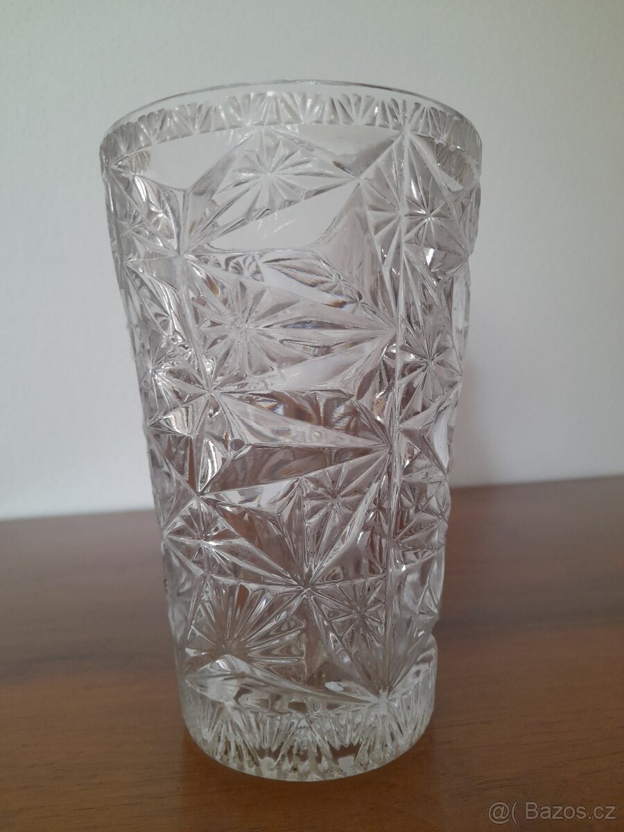 Retro skleněná váza