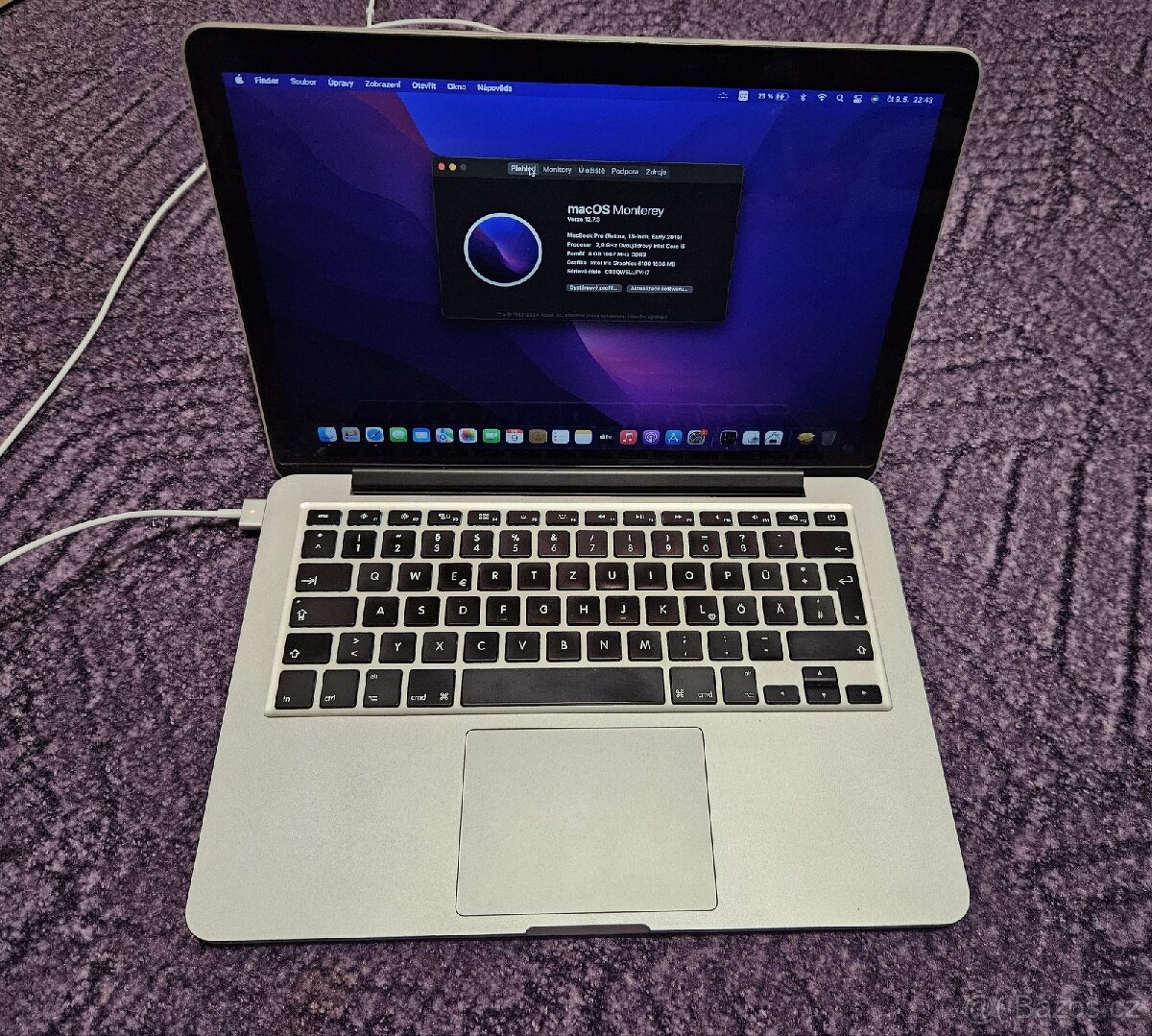Macbook Pro 13" Retina 2015, A1502, i5 2.9Ghz, 8GB RAM