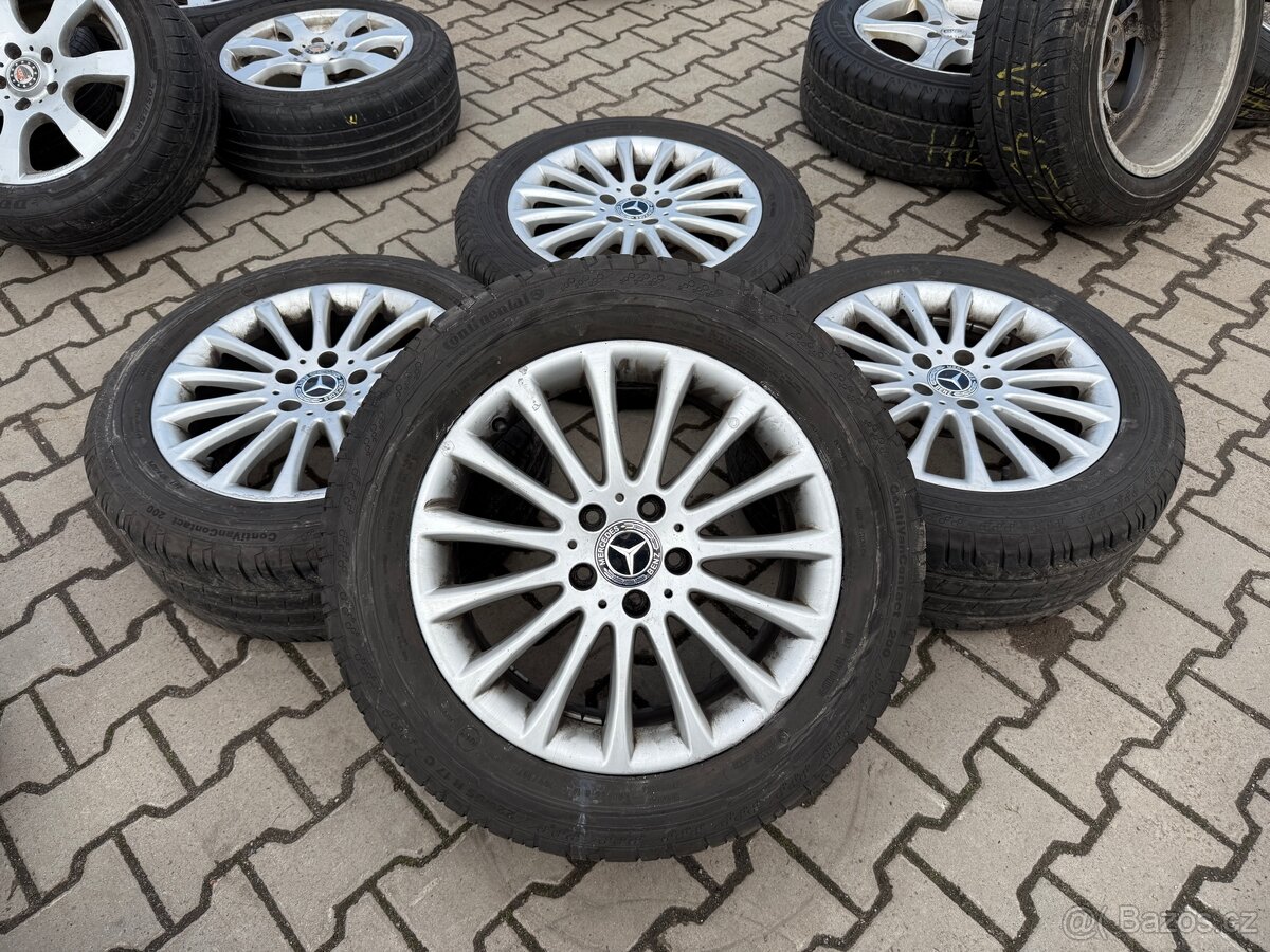 4x al kola 5x112 17 + pneu letní 225/55 R17C
