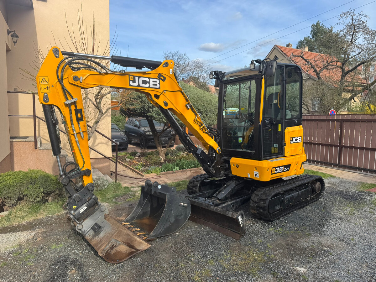 Bagr JCB 35z-1, 436mth, 2022, powertilt - stav nového stroje