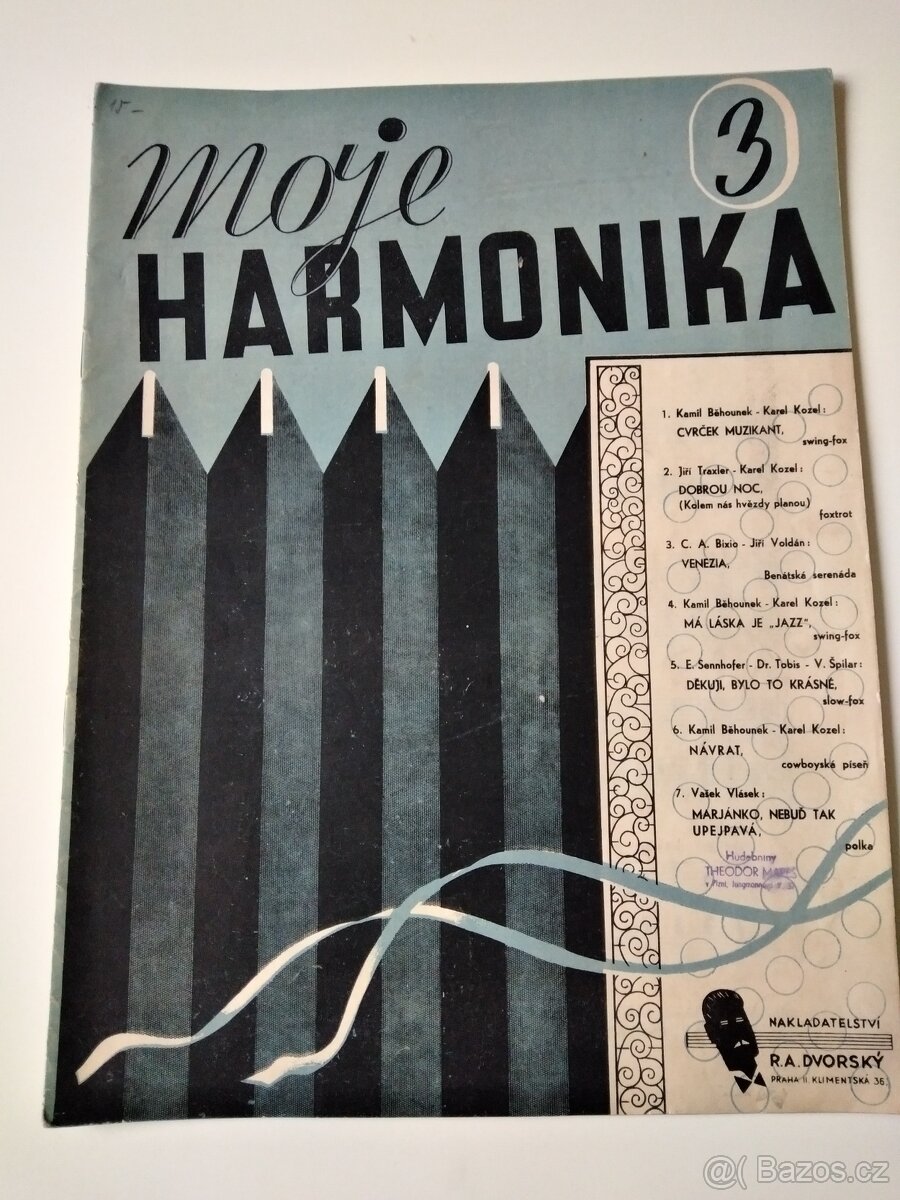 Noty pro akordeon MOJE HARMONIKA