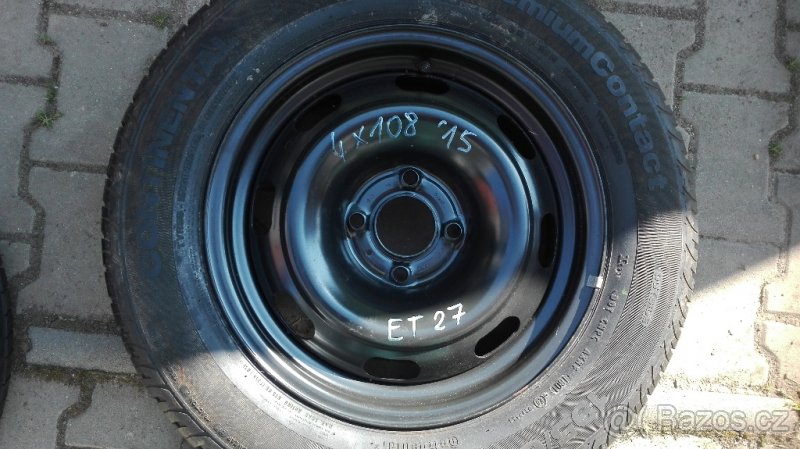 PLECHOVÁ KOLA 4X108 15-tky Peugeot,Citroen