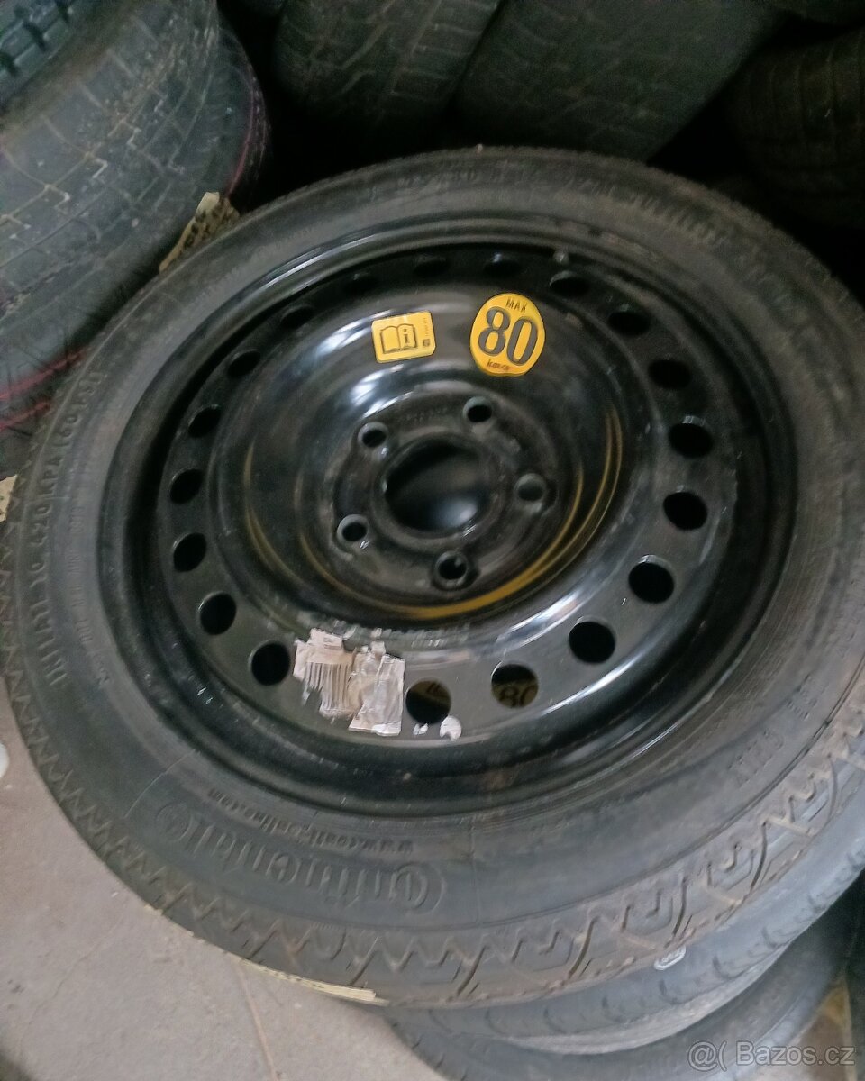 Rezerva kolo dojezdové Insignia Opel 5x120 16 úzká pneu ...