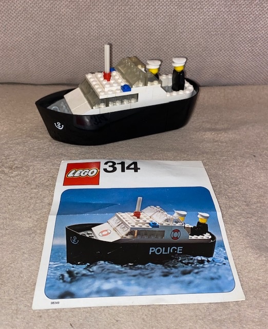 Lego set č.314 - Police Boat (rok 1976)
