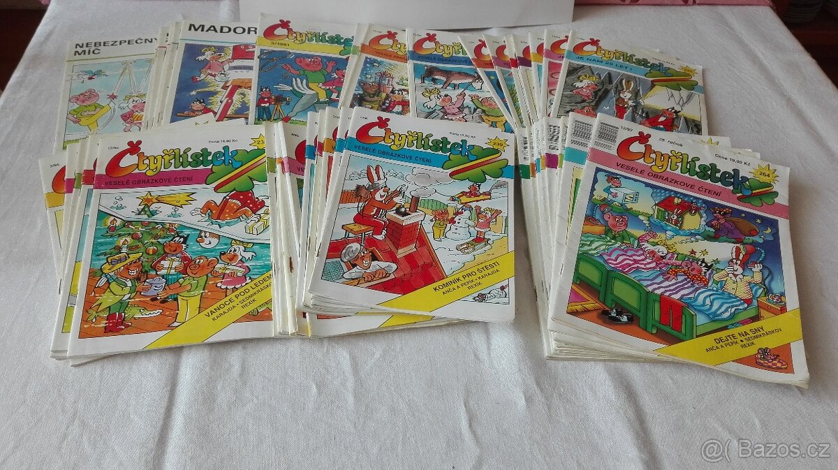 Čtyřlístek - 46 ks. z let 1989 - 1997 - cena je celkem